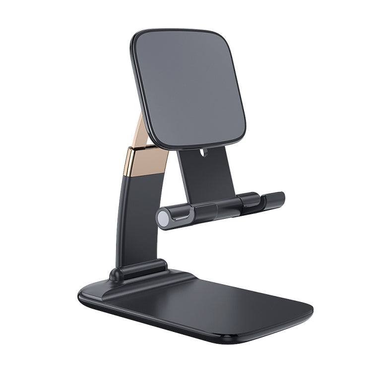 Mobile Phone Tablet Desktop Stand Gravity Retractable Adjustable Bracket, Color: Zinc Alloy Black