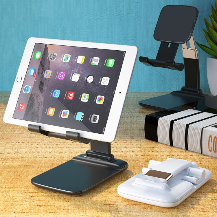 Mobile Phone Tablet Desktop Stand Gravity Retractable Adjustable Bracket, Color: Plastic White