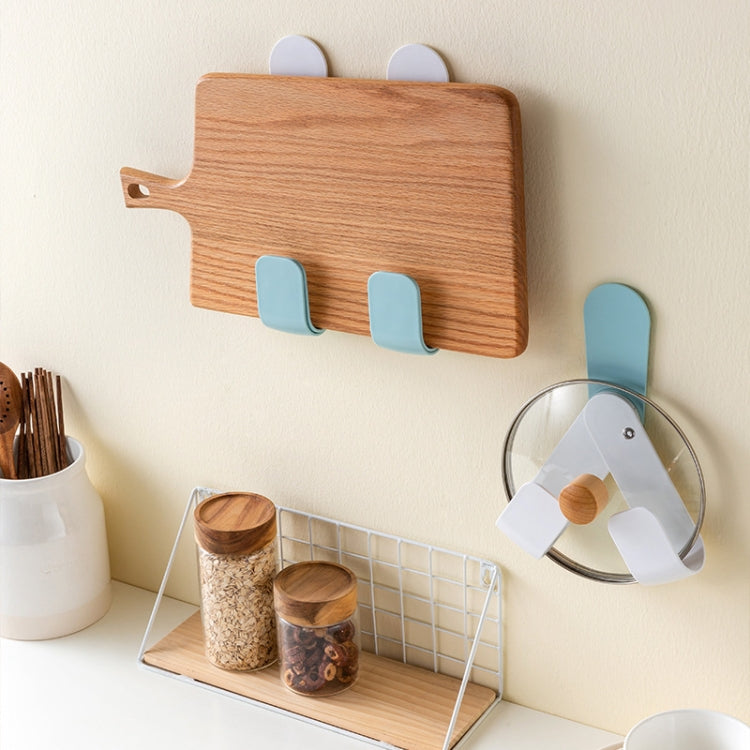 2 PCS Punch-Free Pot Wall-Mounted Finishing Rotating Rack(Random Color Delivery)