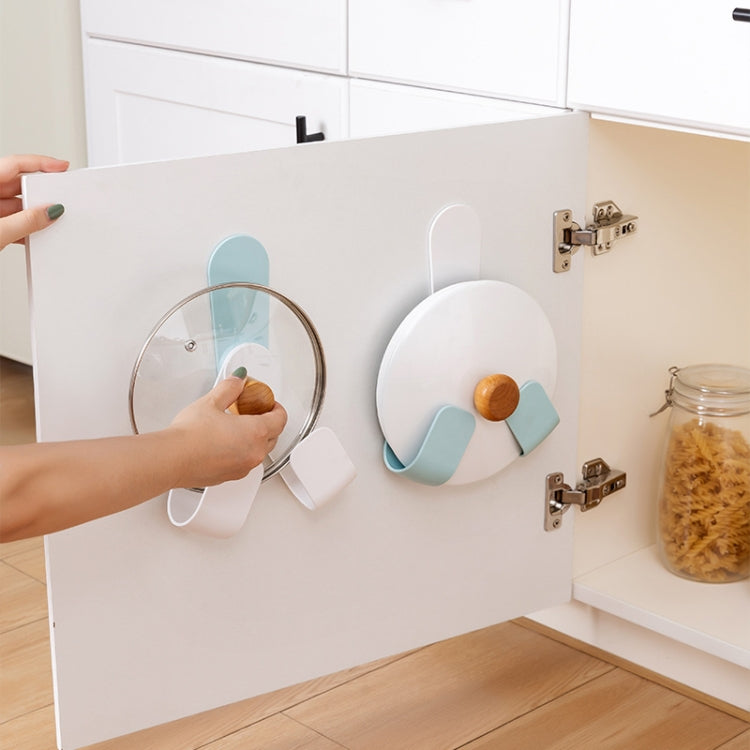 2 PCS Punch-Free Pot Wall-Mounted Finishing Rotating Rack(Random Color Delivery)