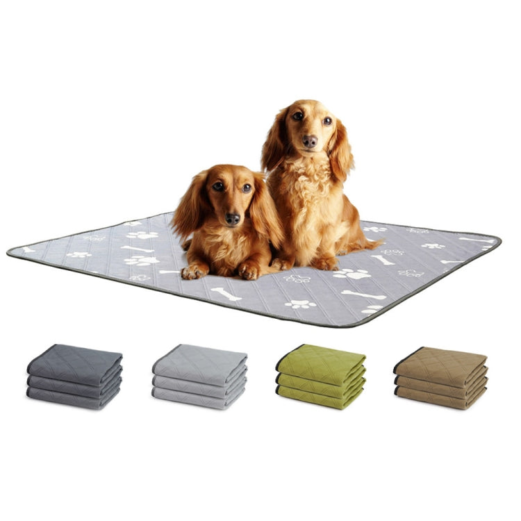 OBL0014 Can Water Wash Dog Urine Pad, Size: L (Bone Pattern)