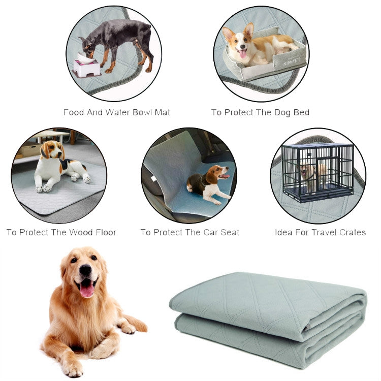 OBL0014 Can Water Wash Dog Urine Pad, Size: L (Bone Pattern)