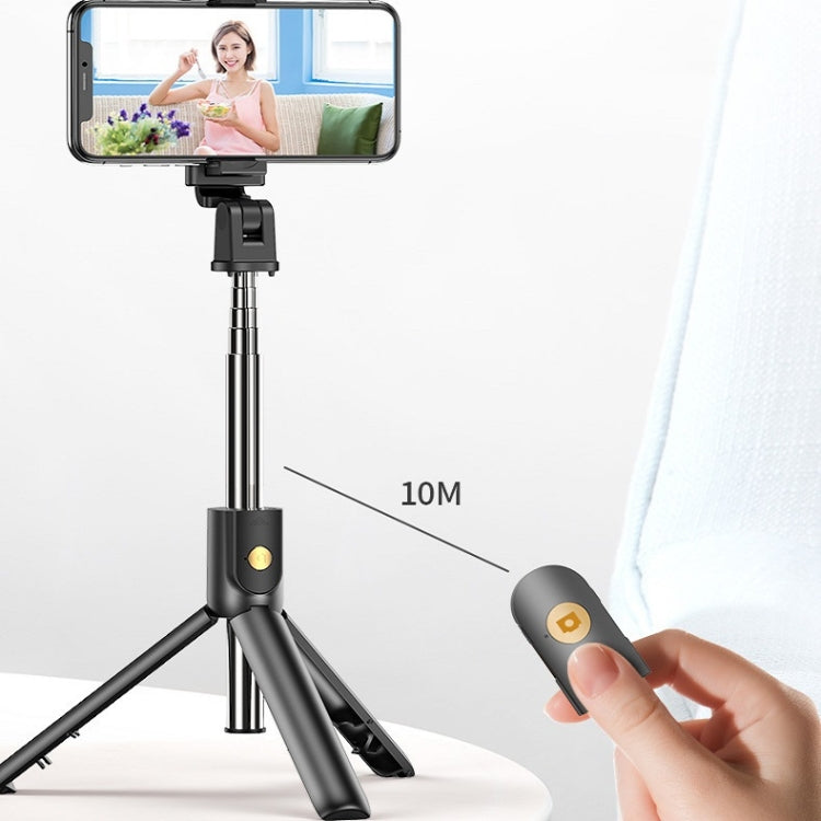 Mobile Phone Bluetooth Selfie Stick Live Bracket, Specification: K10 (Black)