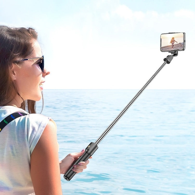 Mobile Phone Bluetooth Selfie Stick Live Bracket, Specification: K10 (Black)