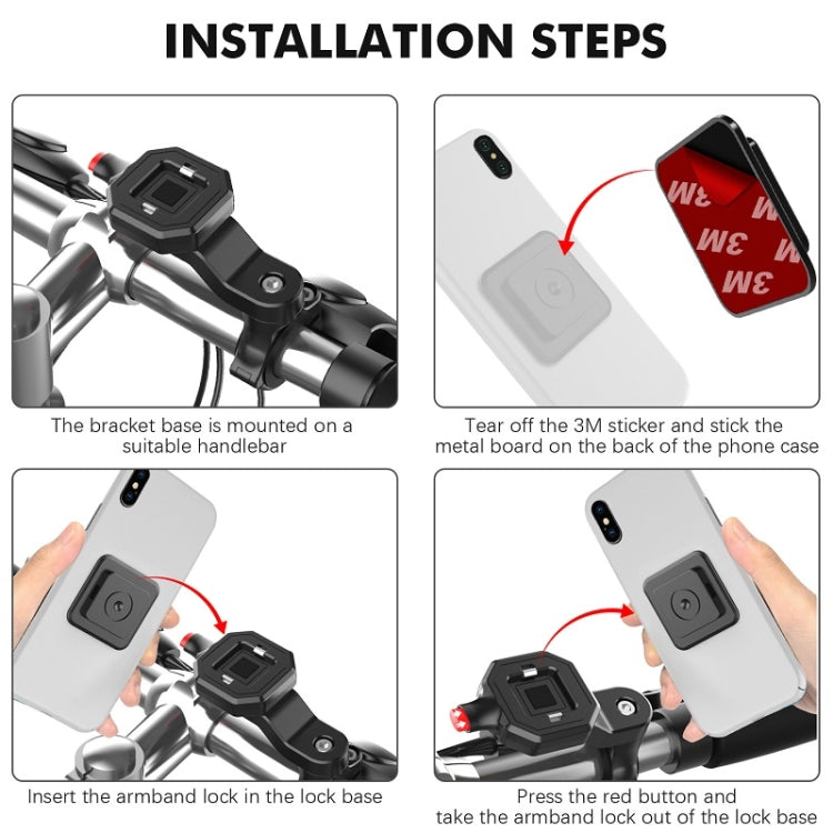 146A Outdoor Riding Bicycle Anti-Vibration Mobile Phone Navigation Bracket