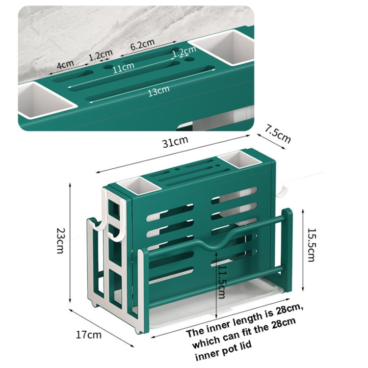 Chopping Board Kitchen Knife Chopstick Tube Integrated Storage Rack
