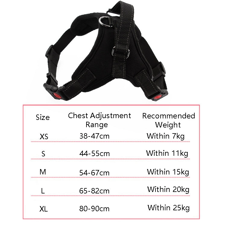 K9 Dog Adjustable Chest Strap, Size: XL