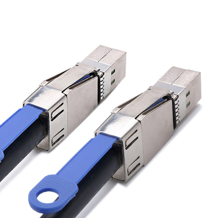 H0503 12Gbps SFF-8644 To 8644 HD Server External Hard Drive Data Cable, Color: Black 1m
