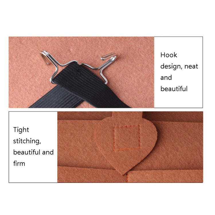 Thicken Felt Cloth Car Seat Storage Bag