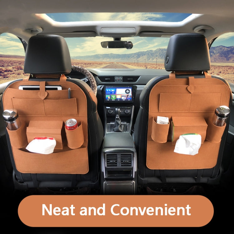 Thicken Felt Cloth Car Seat Storage Bag