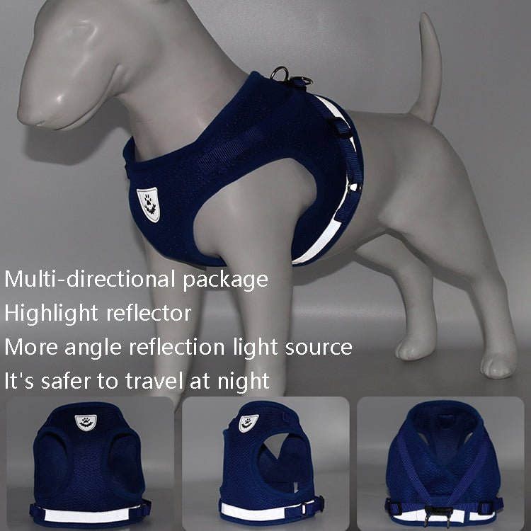 BL-844 Pet Chest Straps Reflective Breathable Dog Rope, Size: XS