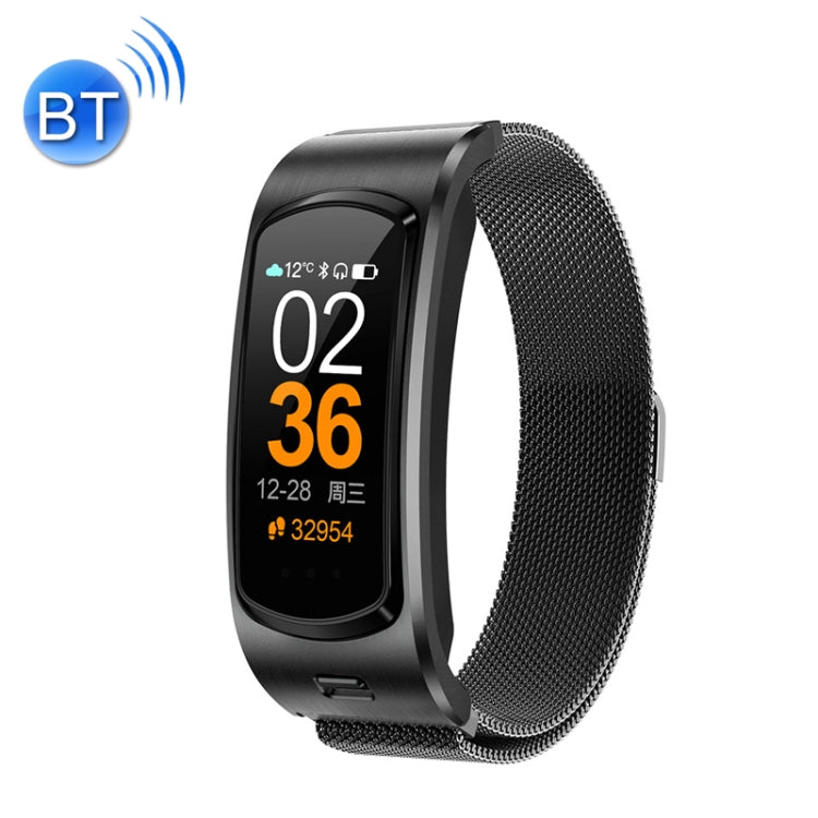 M6 Sports Call Bracelet Bluetooth Wireless Headset, Color: Black Steel