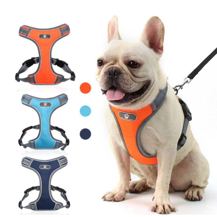 BL-852 Pet Traction Rope Mesh Breathable Dog Chest Straps XL
