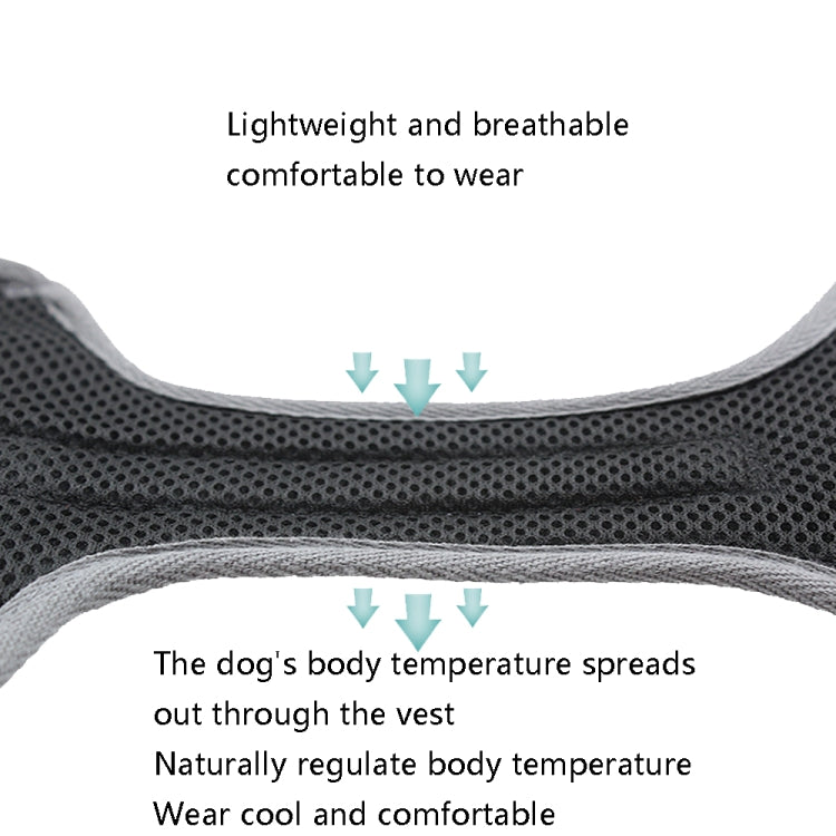 BL-852 Pet Traction Rope Mesh Breathable Dog Chest Straps XL