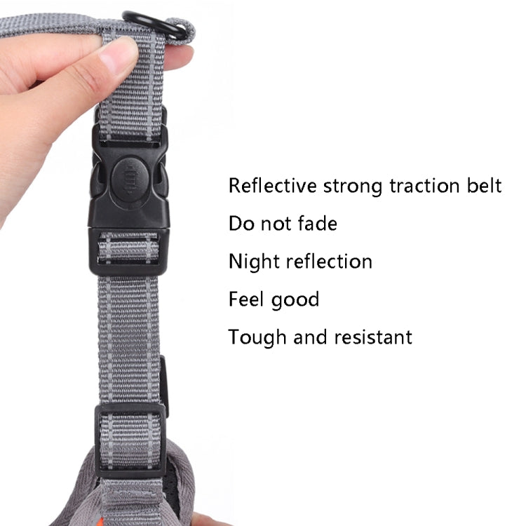 BL-852 Pet Traction Rope Mesh Breathable Dog Chest Straps XL