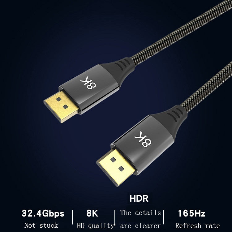 1m DP1.4 Version 8K DisplayPort Male to Male Computer Monitor HD Cable