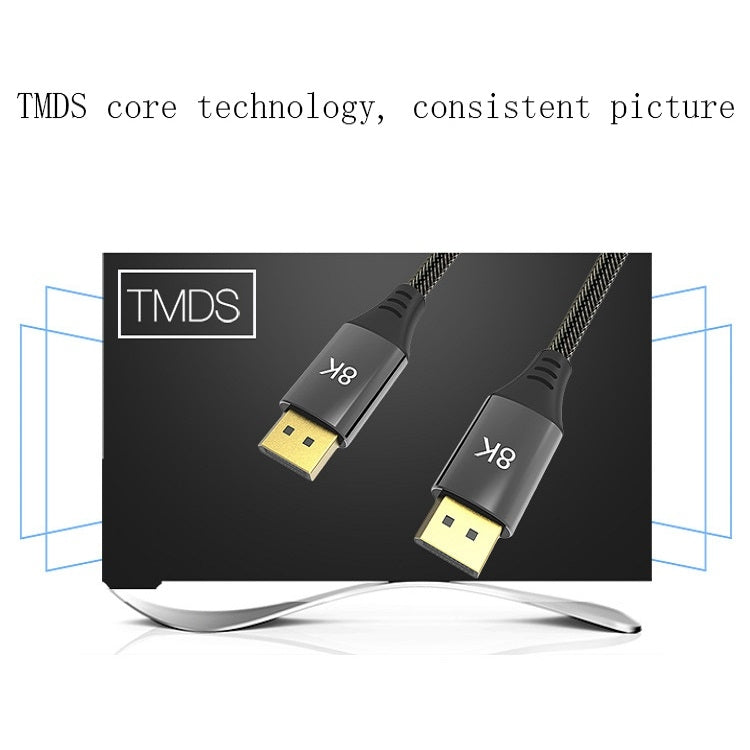 2m DP1.4 Version 8K DisplayPort Male to Male Computer Monitor HD Cable