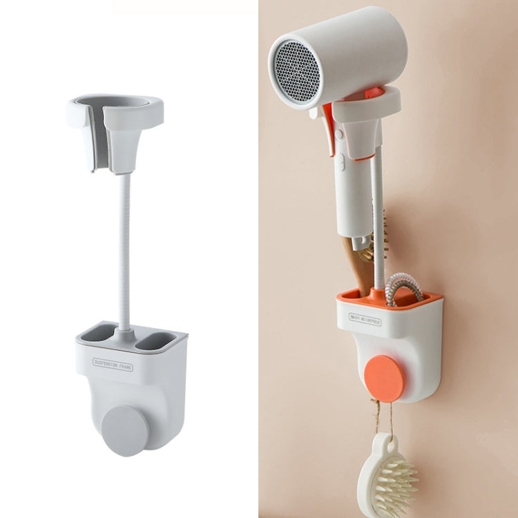 Adjustable Hair Dryer Bracket Punch-Free Shelf Shower Bracket