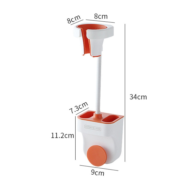 Adjustable Hair Dryer Bracket Punch-Free Shelf Shower Bracket