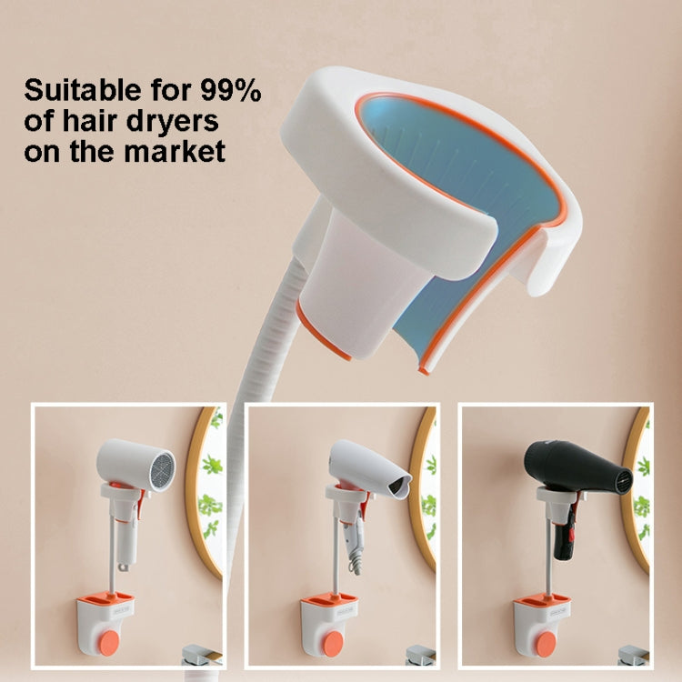 Adjustable Hair Dryer Bracket Punch-Free Shelf Shower Bracket