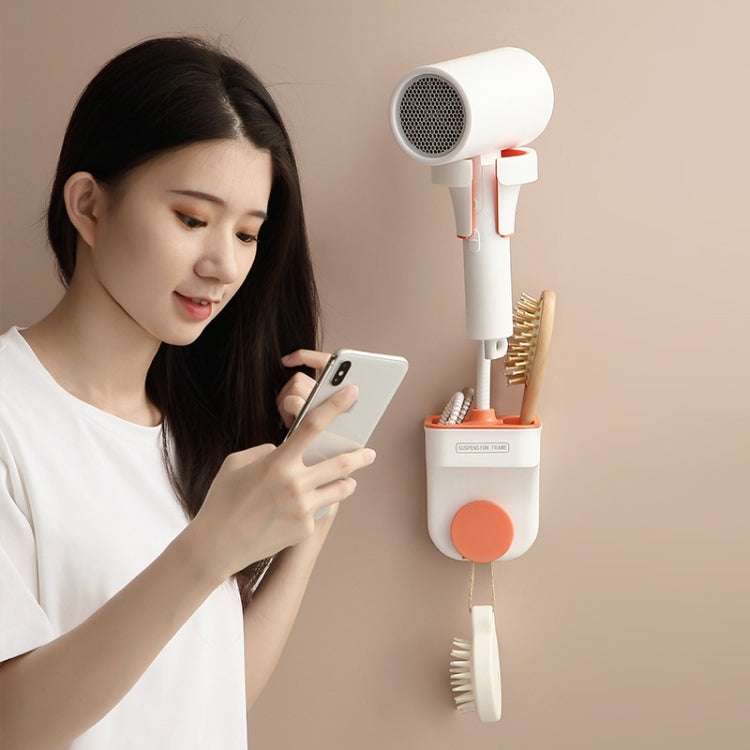 Adjustable Hair Dryer Bracket Punch-Free Shelf Shower Bracket