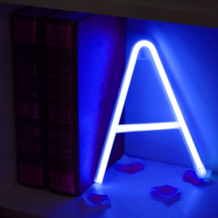 Blue Letter Number Neon Lights Holiday Decoration Lights