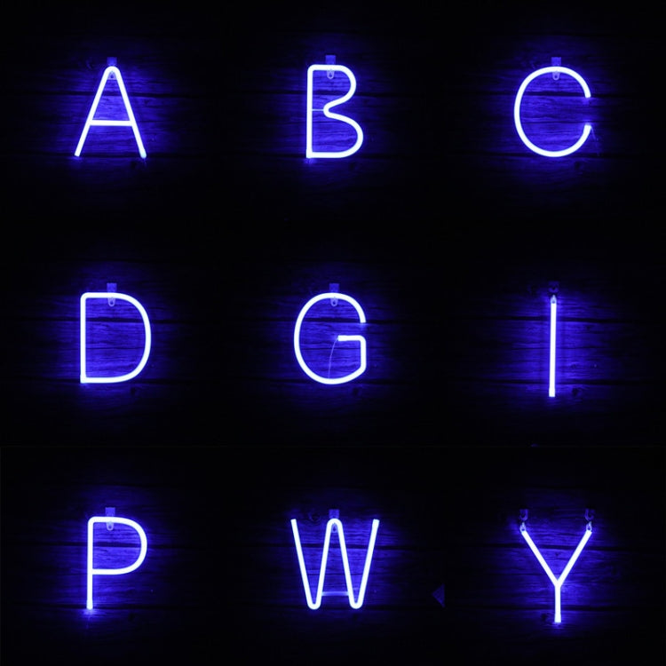 Blue Letter Number Neon Lights Holiday Decoration Lights