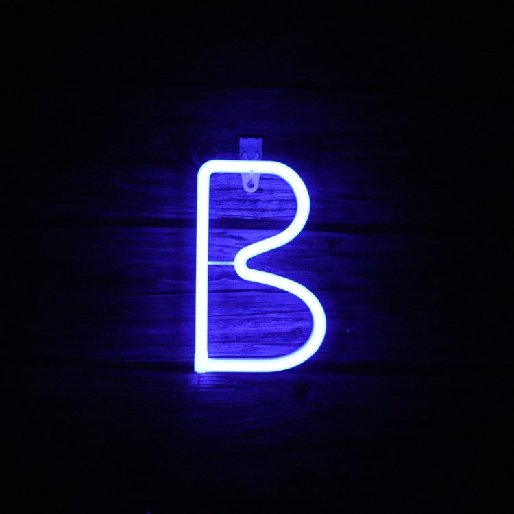 Blue Letter Number Neon Lights Holiday Decoration Lights