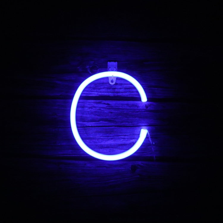 Blue Letter Number Neon Lights Holiday Decoration Lights