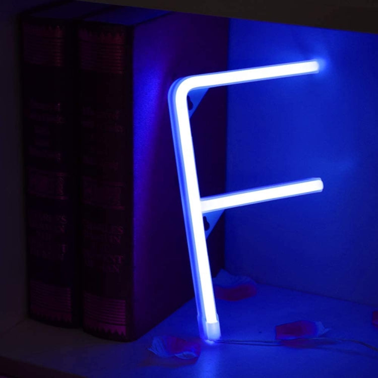 Blue Letter Number Neon Lights Holiday Decoration Lights