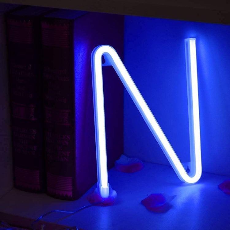 Blue Letter Number Neon Lights Holiday Decoration Lights