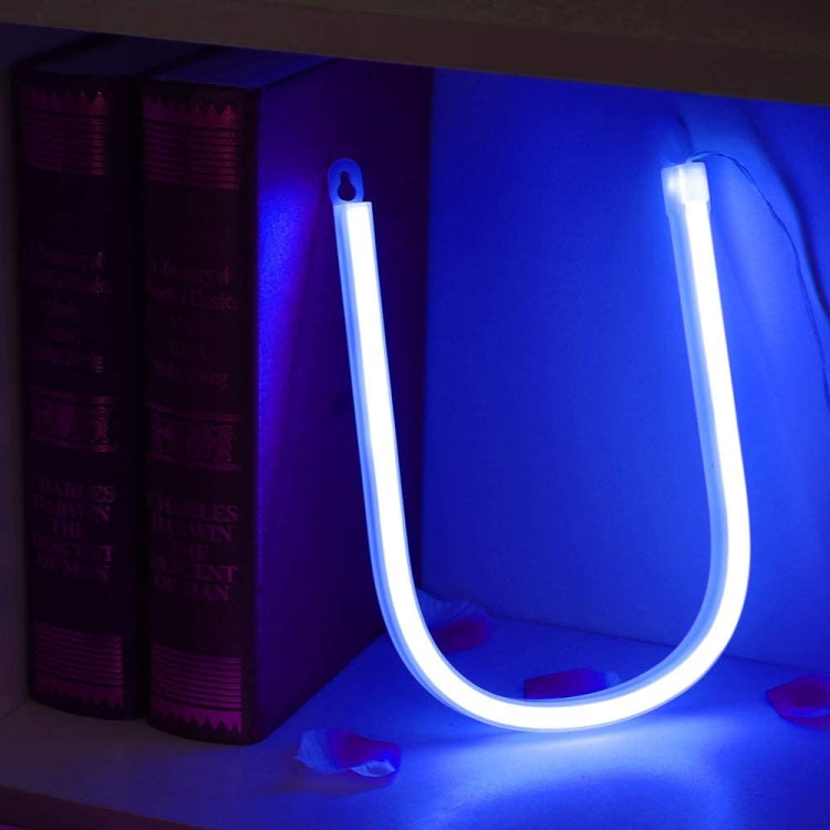 Blue Letter Number Neon Lights Holiday Decoration Lights