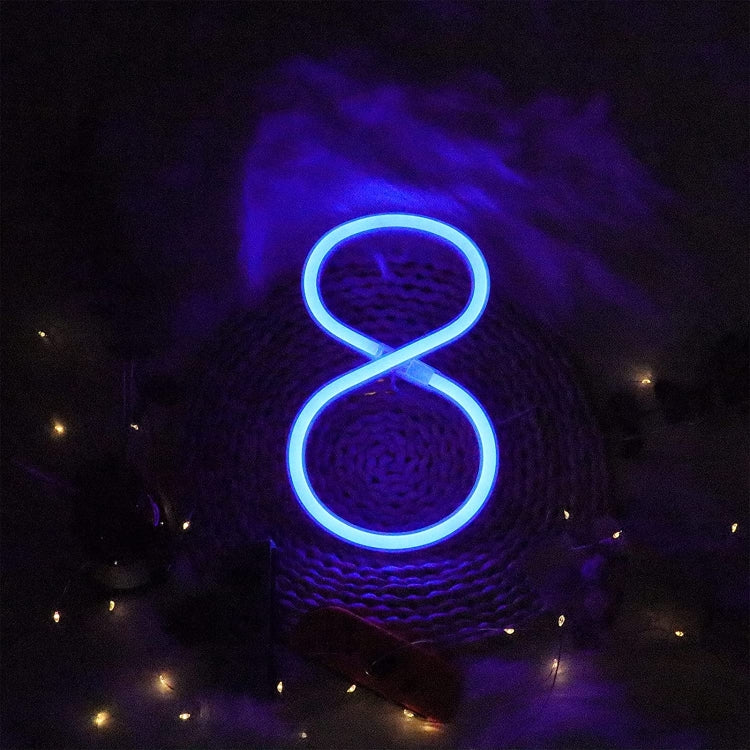 Blue Letter Number Neon Lights Holiday Decoration Lights