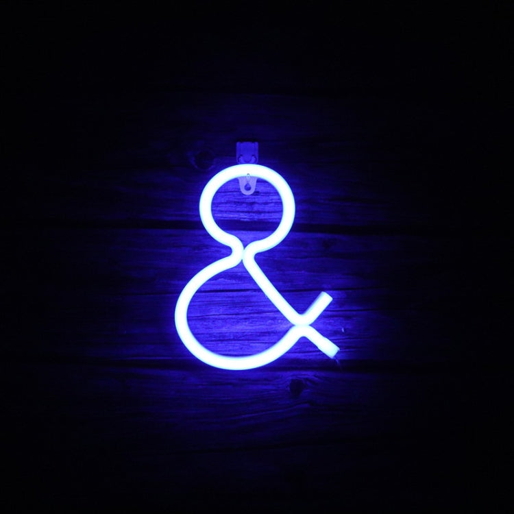 Blue Letter Number Neon Lights Holiday Decoration Lights