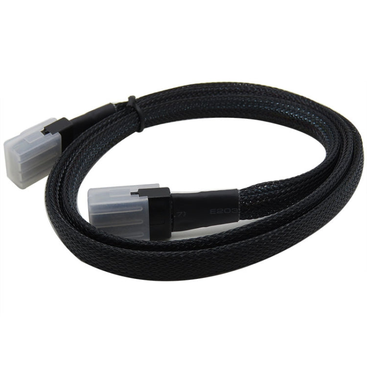 SAS36P SFF-8087 to SAS36P Cable Motherboard Server Hard Disk Data Cable, Color: Black 1m