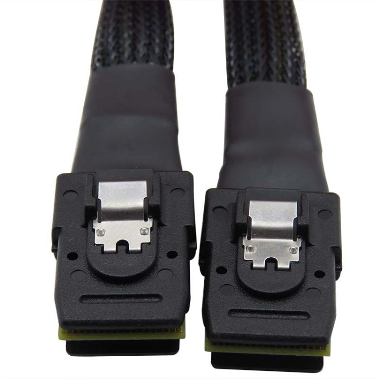 SAS36P SFF-8087 to SAS36P Cable Motherboard Server Hard Disk Data Cable, Color: Black 1m