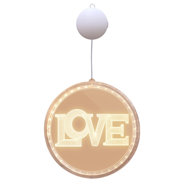 16cm  Valentine Day Room Decoration Layout 3D Hanging Lamp