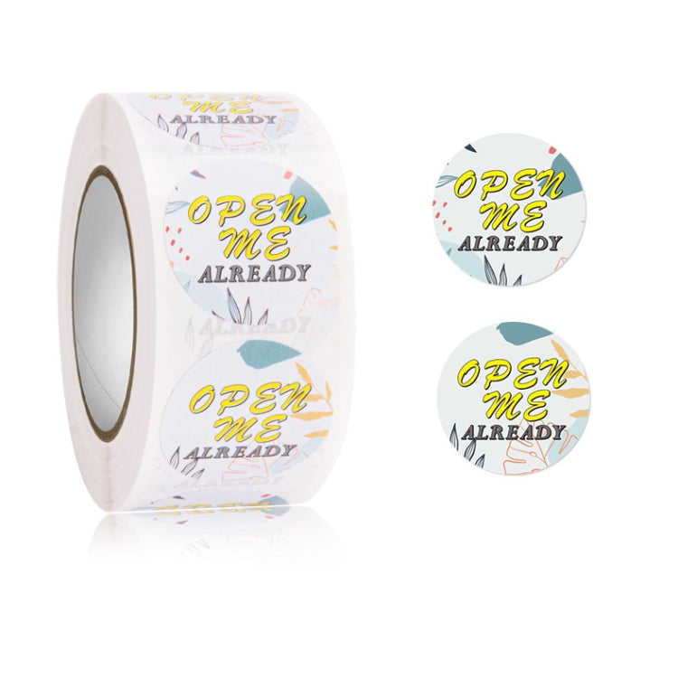 5 PCS Floral Background Thank you Sticker Seal Sticker, Size: 2.5cm / 1 Inch