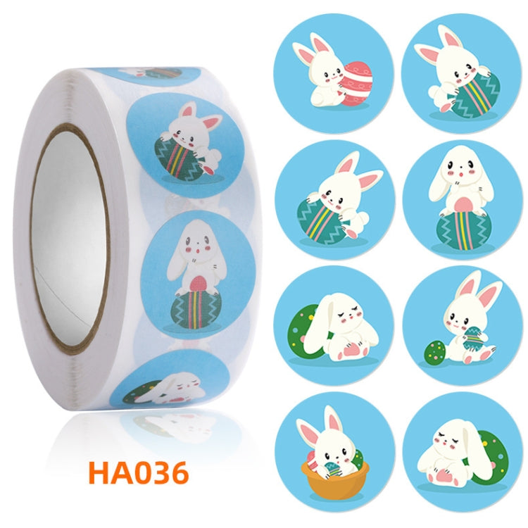 5 PCS Easter Bunny Egg Cartoon Decoration Sticker, Size: 2.5cm / 1 Inch