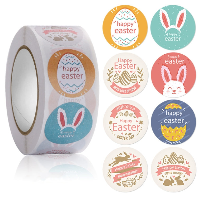5 PCS Easter Bunny Egg Cartoon Decoration Sticker, Size: 2.5cm / 1 Inch