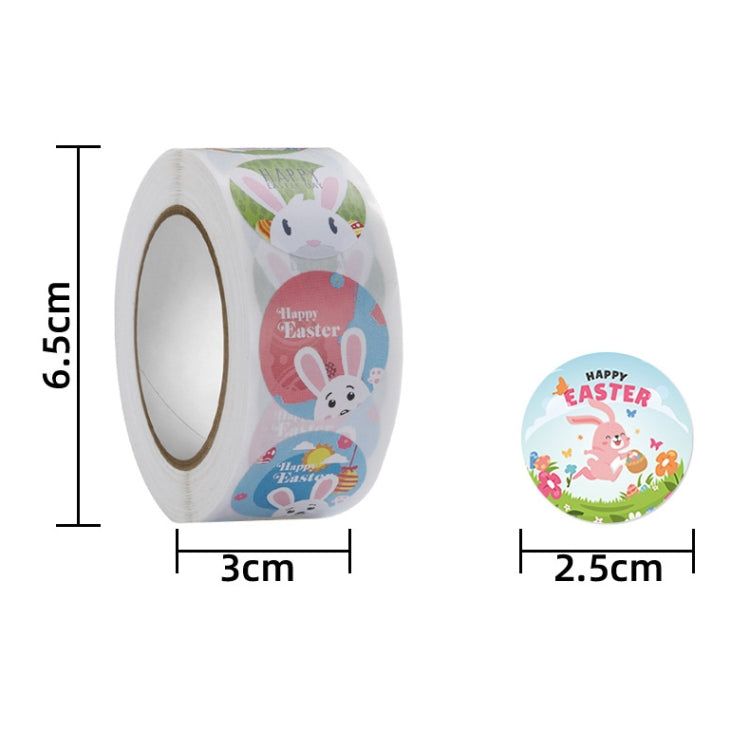 5 PCS Easter Bunny Egg Cartoon Decoration Sticker, Size: 2.5cm / 1 Inch