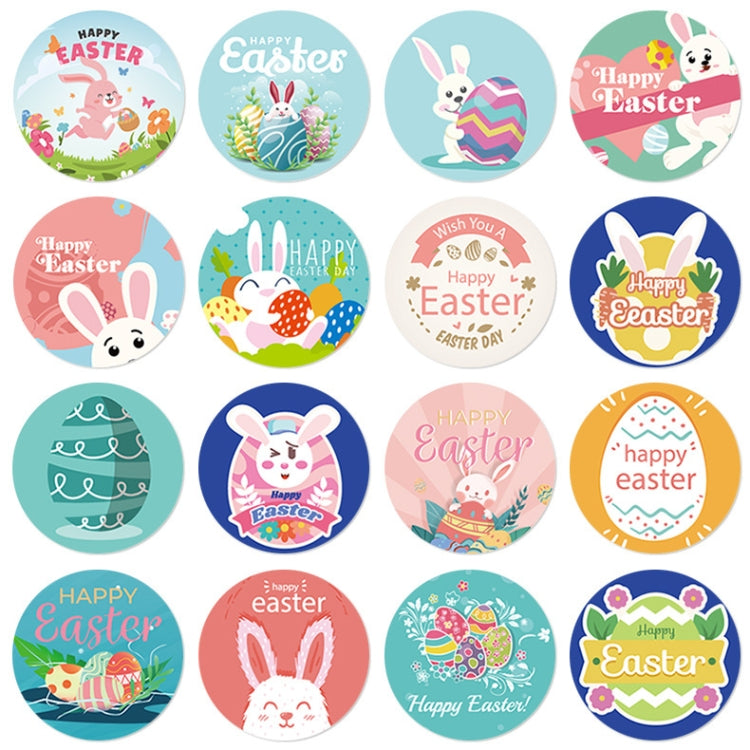5 PCS Easter Bunny Egg Cartoon Decoration Sticker, Size: 2.5cm / 1 Inch
