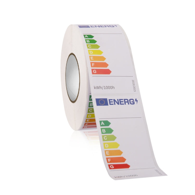 TA003 Blank Energy Efficiency Labels, Size: 3.6 x 7.5cm