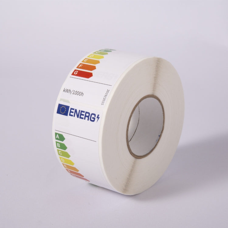 TA003 Blank Energy Efficiency Labels, Size: 3.6 x 7.5cm