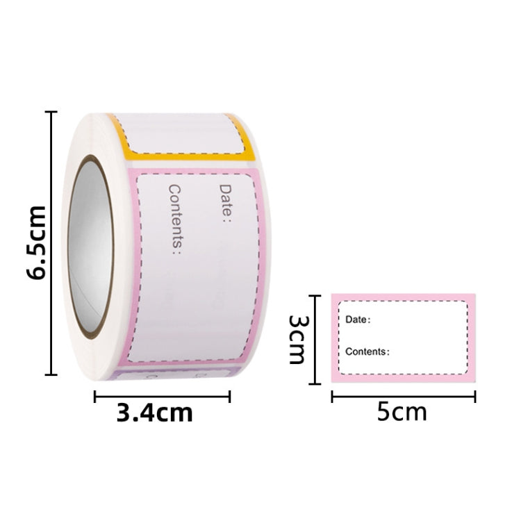 5 PCS Safe Date Food Catalog Storage Self-Adhesive Sticker, Size: 5 x 3cm