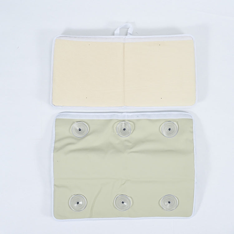 Bath Kneeling Mat Baby Bathing Dedicated Non-Slip Bath Mat,Style: Gray Folding Bag