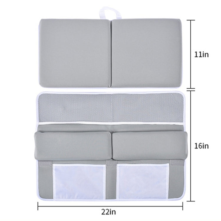 Bath Kneeling Mat Baby Bathing Dedicated Non-Slip Bath Mat,Style: Gray Folding Bag