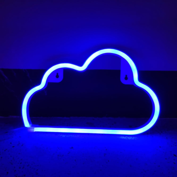 Neon LED Modeling Lamp Decoration Night Light, Style: Blue Cloud