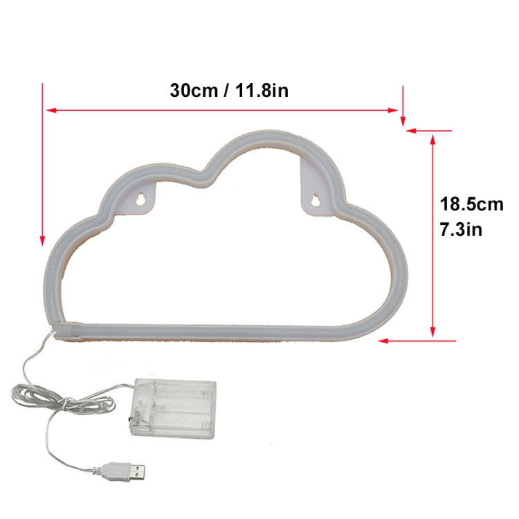 Neon LED Modeling Lamp Decoration Night Light, Style: Blue Cloud