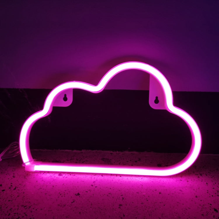 Neon LED Modeling Lamp Decoration Night Light, Style: Pink Cloud